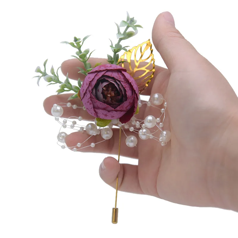 1 шт. свадебная брошь для жениха и невесты искусственный цветок чайная товары