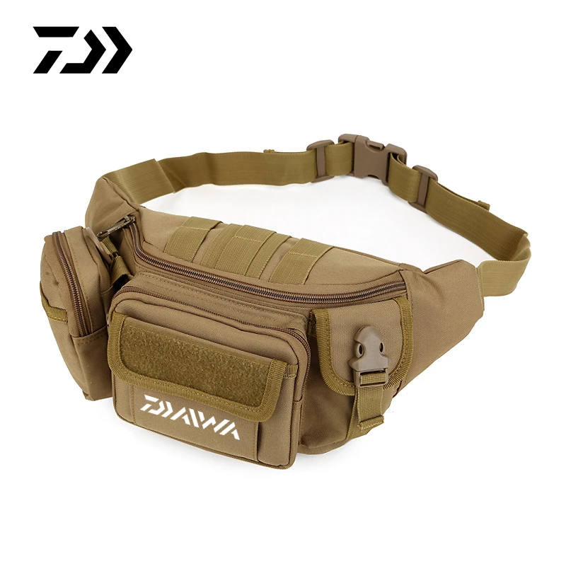 

daiwa 2021 new Army camouflage messenger bag outdoor sports multi-function tool one-shoulder tactical waist bag