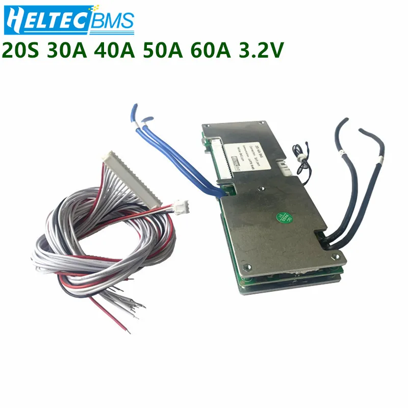 BMS 20S 30A 40A 50A 60A 64в 72В Bluetooth Smart 18650 lifepo4 плата защиты батареи UART Bluetooth|Аксессуары для