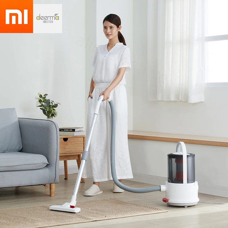 xiaomi Deerma TJ200 Многофункциональный пылесос для сухой и влажной уборки, съемная большая емкость с 18000 Pa сильным всасыванием