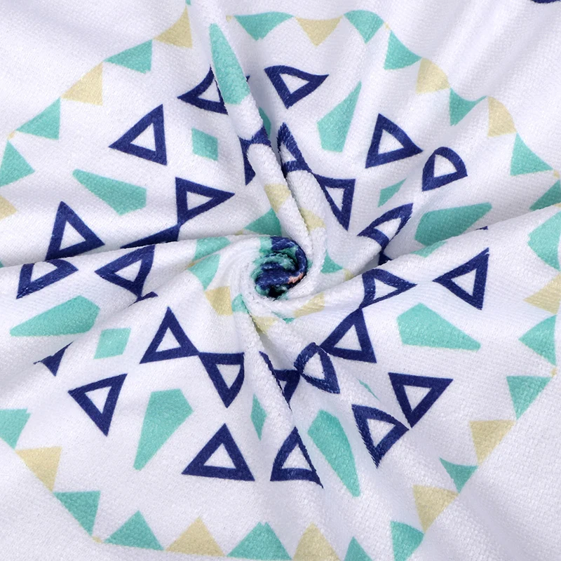 Круглые пляжные полотенца из микрофибры с принтом арбуза и ананаса пляжное