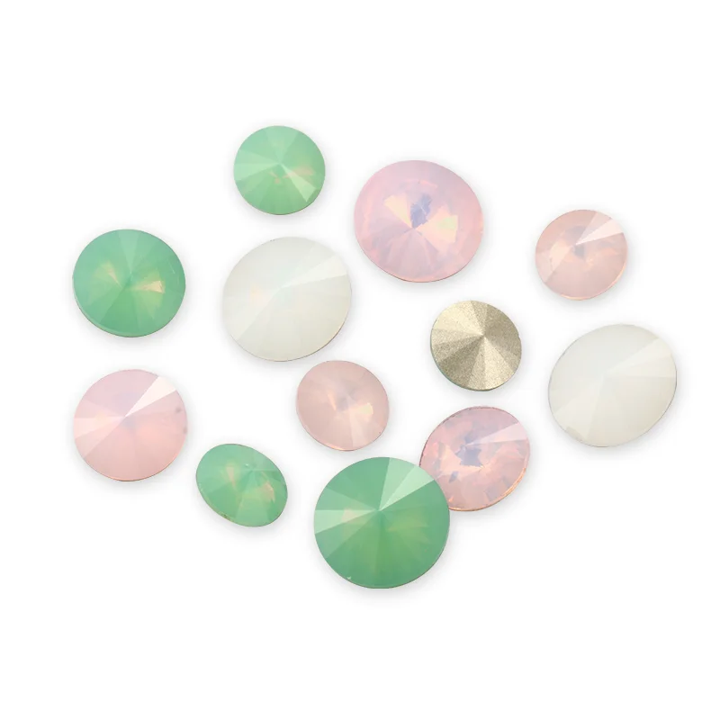 Astrobox хрустальный стакан круглый стразы Опаловый камень Rivoli для одежды Свободные