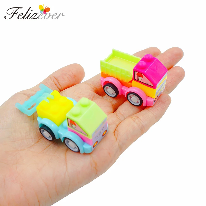 

12PCS Hundred Changes Building Block Toy Cars Construction Vehicle DIY Kids Girls Boys Birthday Party Gifts Party Favors Pinata