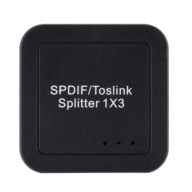 Цифровой оптический аудио сплиттер Spdif Toslink 1X3 с дистанционным управлением
