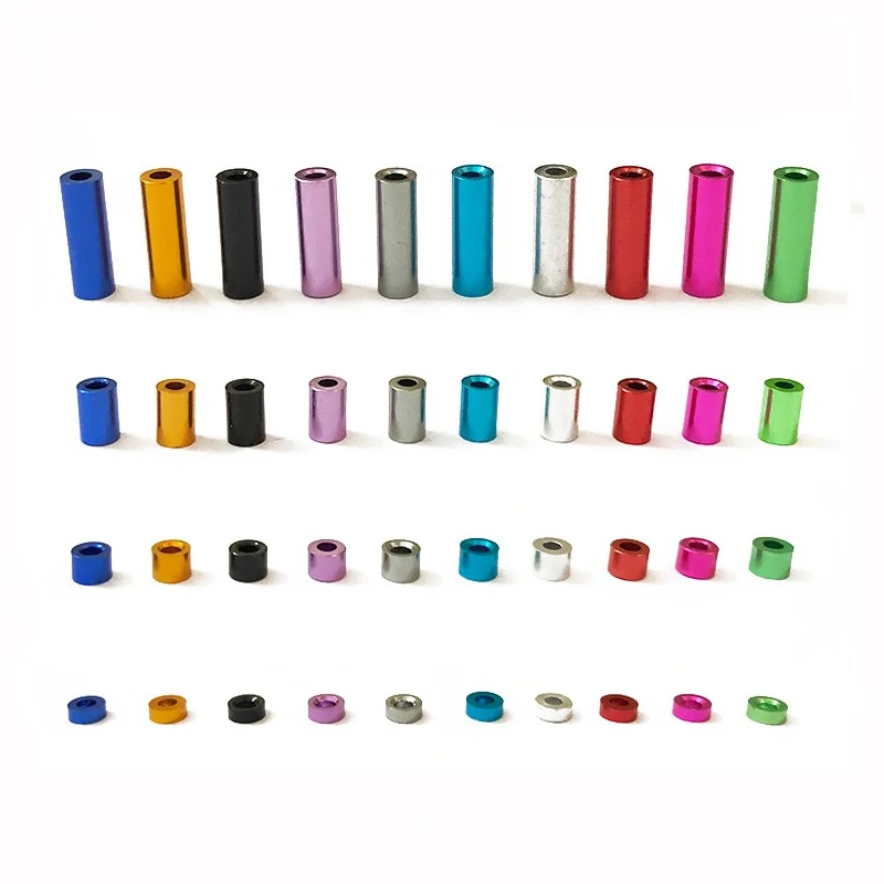 

16Pcs Aluminum Spacers 1.5mm 3mm 6mm 12mm Screw/Guide Roller Standoffs Spare Parts For Tamiya Mini 4WD Car Models