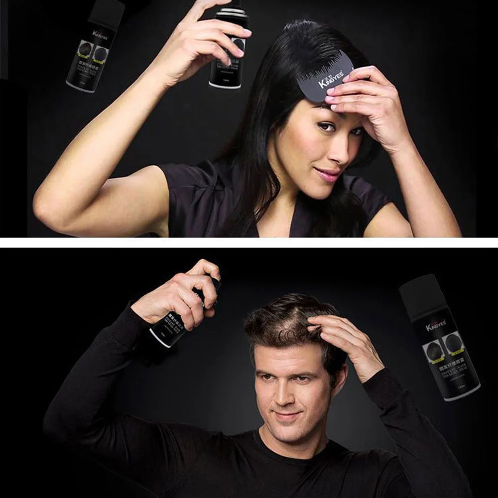 Одноразовые волокна для роста волос Кератиновый спрей выпадения белый