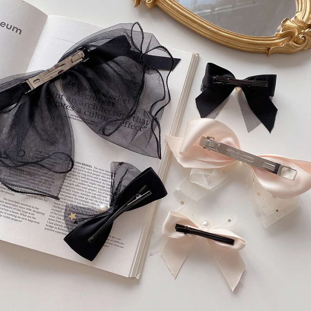 

New Arrival Big Bows Pearl Headband Fabric Elastic Hair Bands Women Girls Hair Accessories Fashion Korean Hair Clip Accessories