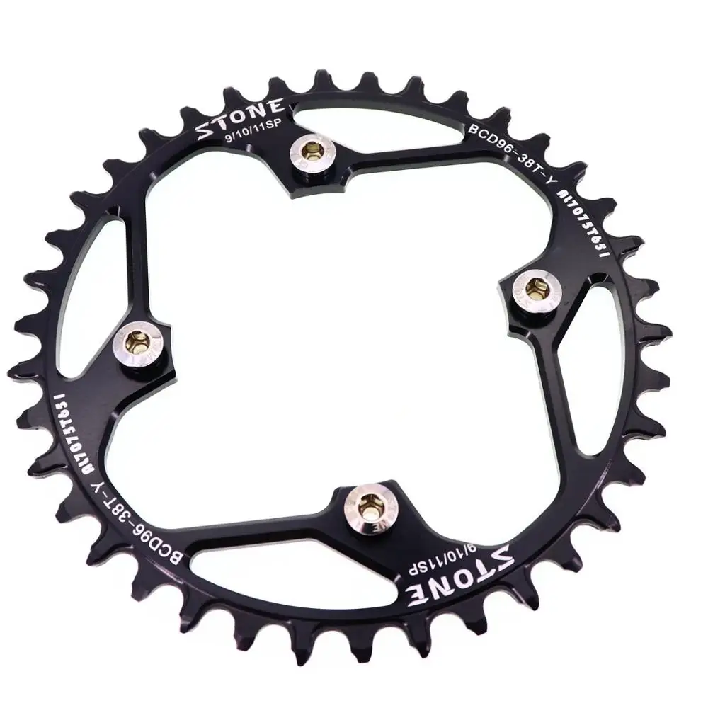 Каменная Звездочка круглая 96BCD для Shimano alivivo M782 M4000 M4050 M612 XTC820 36t 38 40t 42 44 46 48T MTB