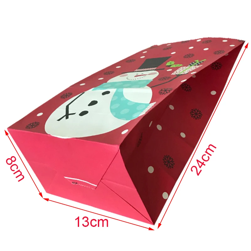 10 шт рождественские подарочные пакеты конфетные для печенья рождественской
