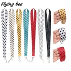 Flyingbee Little Bee черно-белые точки Божья коровка футбольный Рисунок ремешок на шею для телефона ключи идентификационная карта X1172