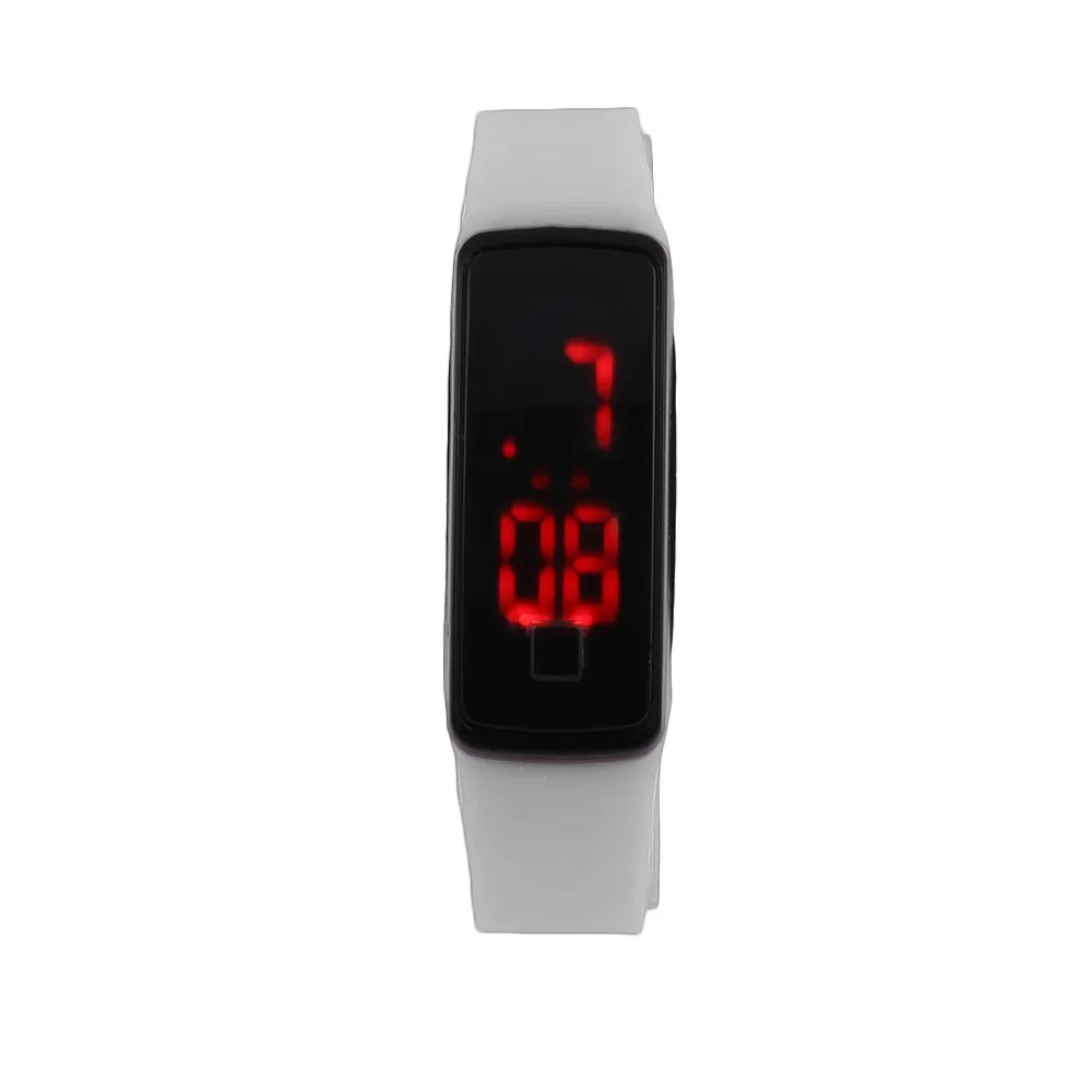 

Super Lightweight LED Design Sport Running Digital Bracelet Soft Silicone Smart Digital Wristaband White/Black/Red New