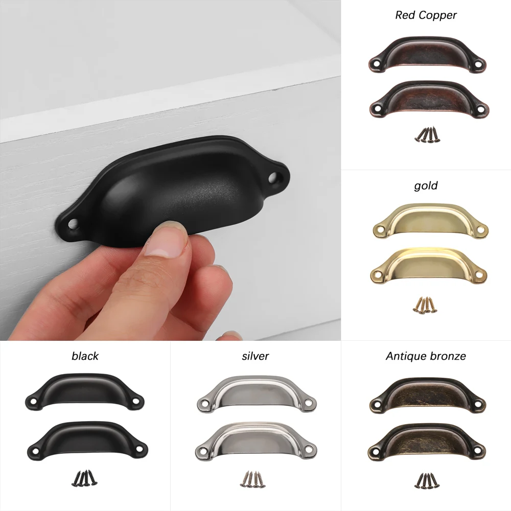 2 шт. 98 мм кухонный ящик ручки шкаф гардероб дверь античная латунь ручка ракушка