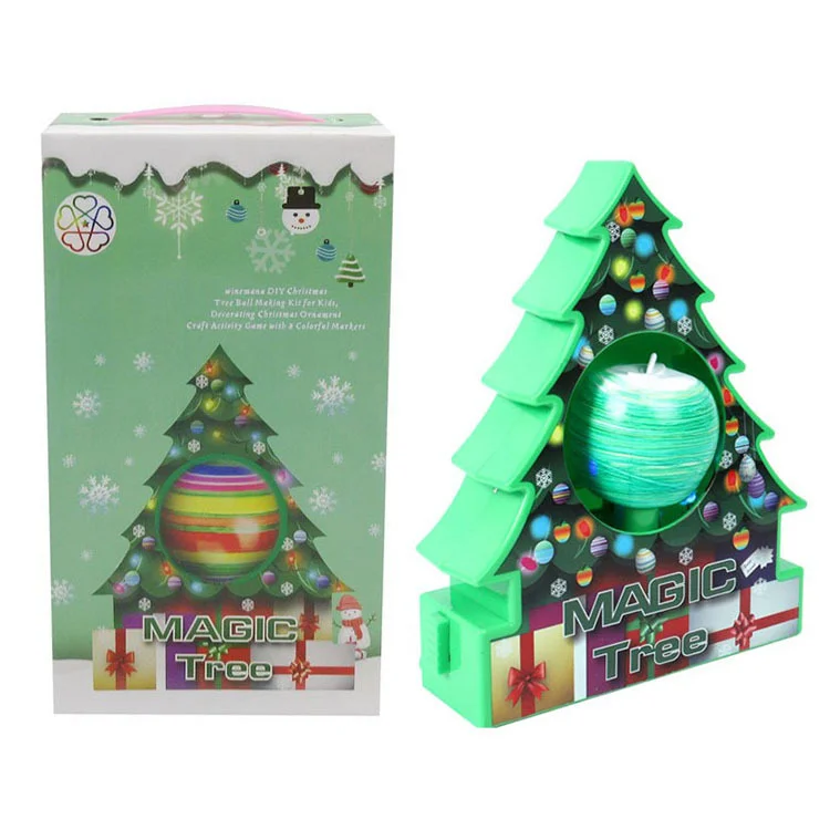 

DIY Christmas Machine Christmas Tree Decoration kit Electric Painting apple For Kid Magic tree Toy Gift