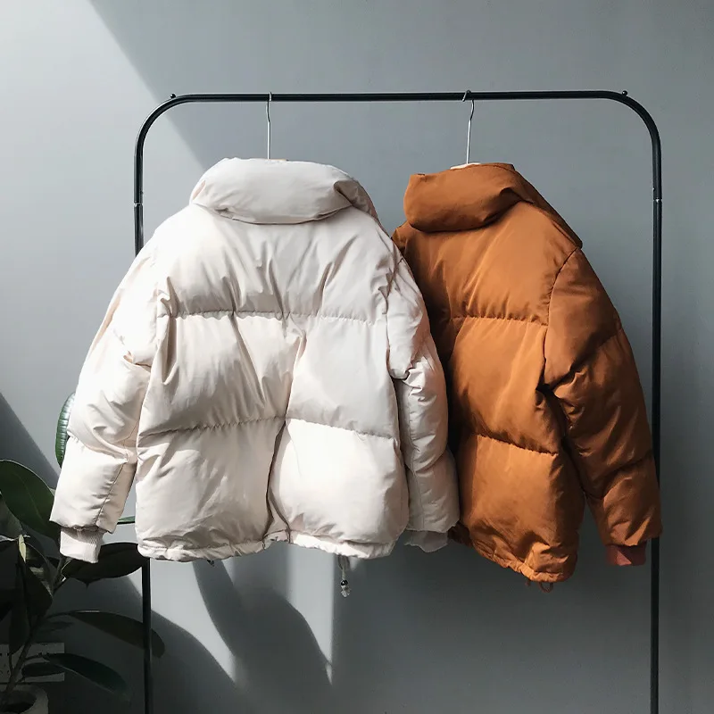 Новинка осенне-зимняя свободная хлопковая куртка пуховые парки Женское пальто с