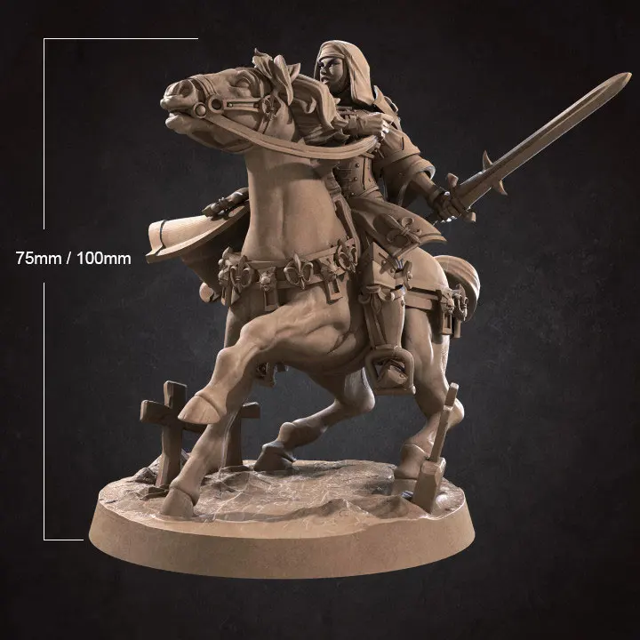 

75mm 100mm Resin Model Kits Battle Gril Unpainted No Color RW-319