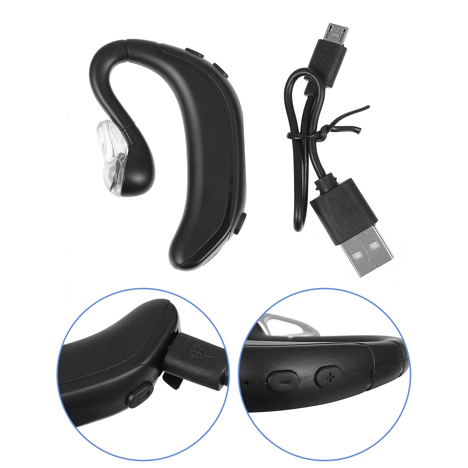 

1Pc Practical Earphone Durable Stereo Headphone Wireless Business Headset