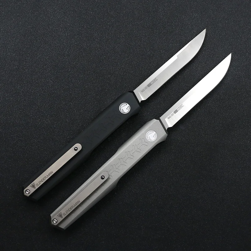 Nimoknives & Fat Dragon Slenderman SLM OTF Outdoor Tactical Knife D2 Blade Aviation Aluminum Hard Anodized Handle | Инструменты