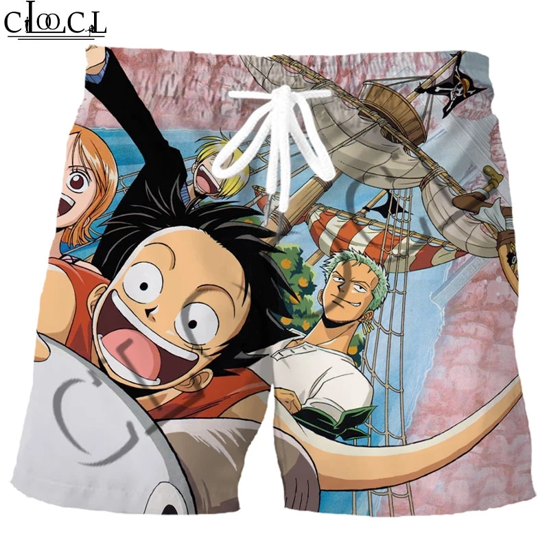 CLOOCL японский аниме цельный 3D принт модные мужские шорты большой размер свободные