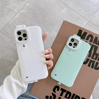 for iphone 12 pro and iphone 12 fill light mobile phone case selfie beauty prote fill light selfie ring flash case