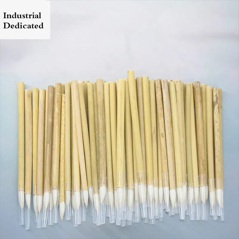 100 шт. ручка для масляной краски Бамбуковая кисти с белыми облаками специальная