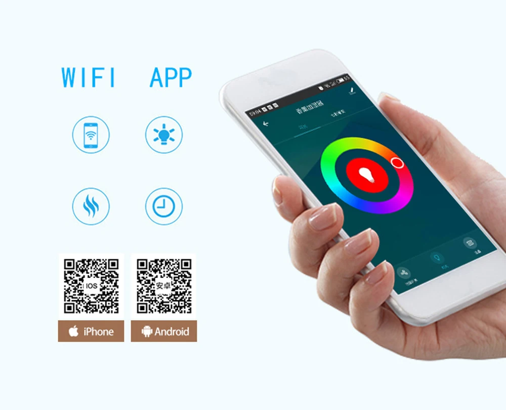 WIFI APP Smart Essential Oil Diffuser,Premium 3In1 Ultrasonic Aromatherapy Oil Vaporizer Humidifier,Timer and Auto-Off 700ml