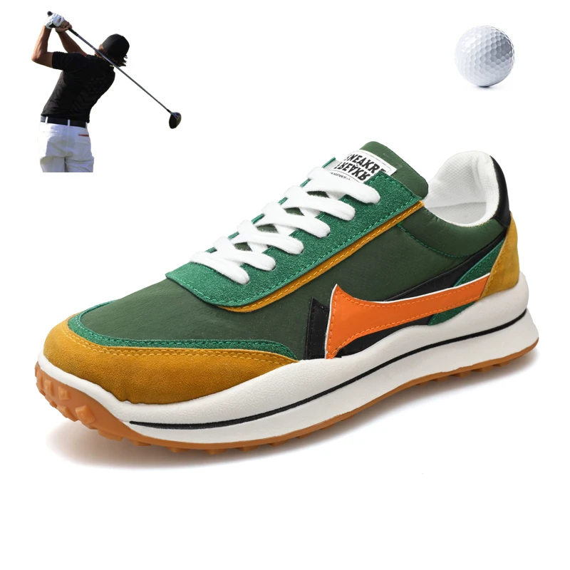 

Mens Golf Shoes Summer Spring Male Outside Grass Golf Comfortable Anti Slip Walking Shoes Men Luxury Golf Training Sneakers