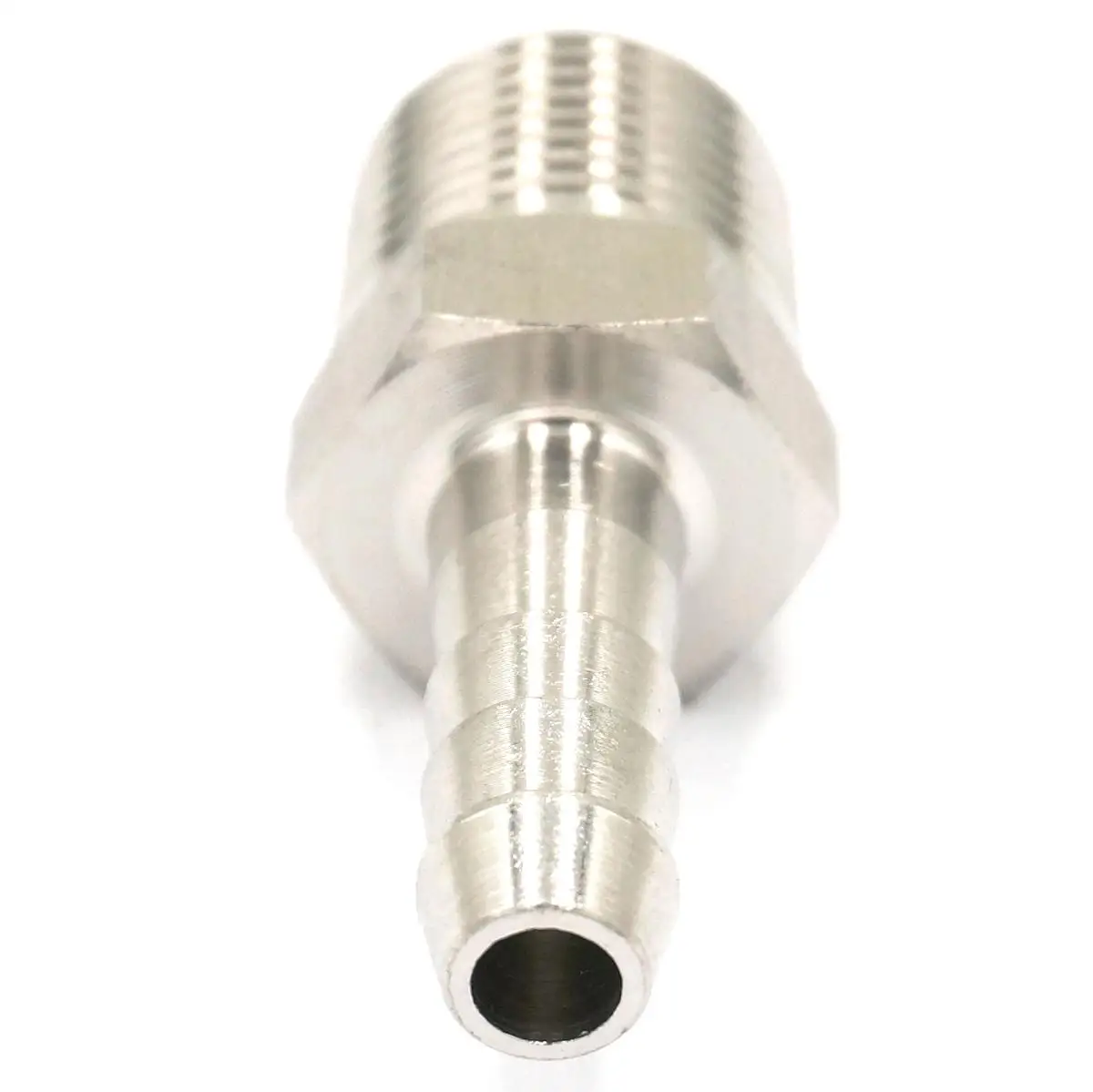 High Pressure Hose Barb I/D 6mm x 3/8&quot BSPT Male Thread 304 Stainless steel coupler Splicer Connector fitting for Fuel Gas Water |