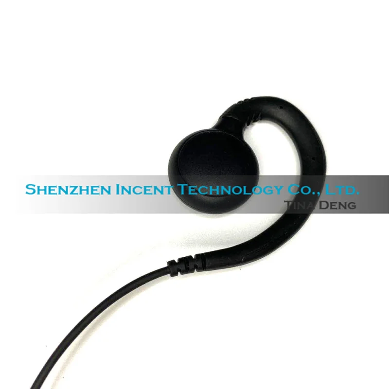 VOIONAIR 20pcs/lot Restaurant C Shape Ear Hook Earpiece Earphone Headset Inline PTT for Vertex EVX-S24
