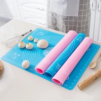 silicone liner mat non stick sheet with scale kneading dough pad baking pastry rolling mat bakeware liners