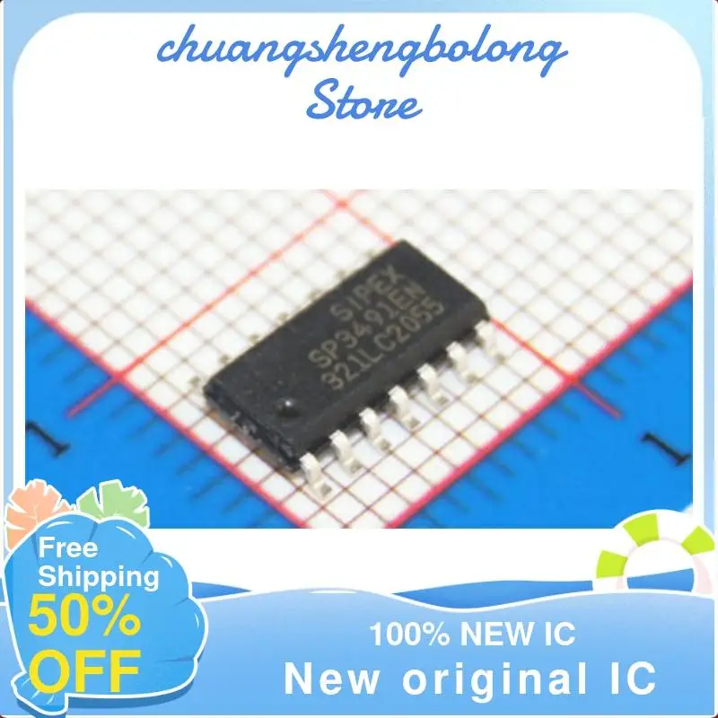 

10-200PCS SP3491EN SP3491CN 3.3VSOP14 New original IC