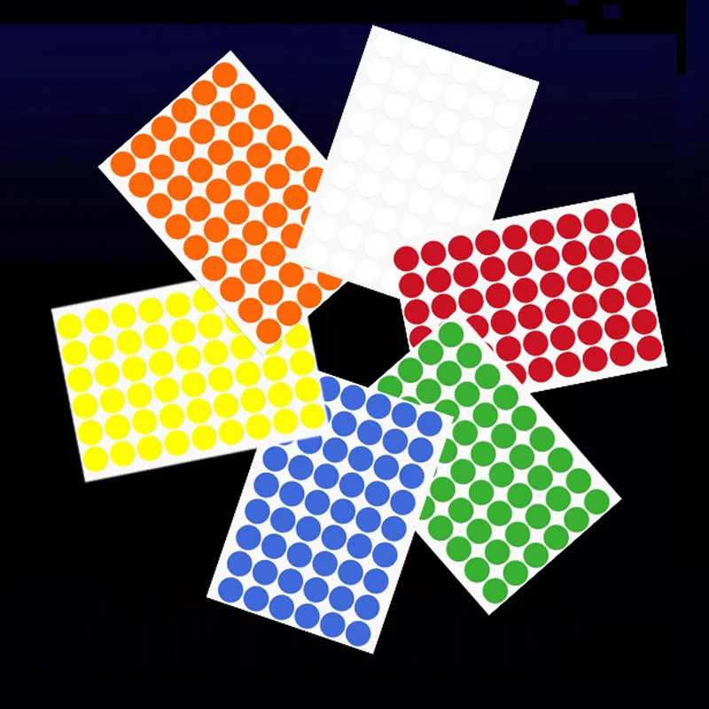 Водонепроницаемая наклейка с цветными точками Самоклеящаяся бумага для