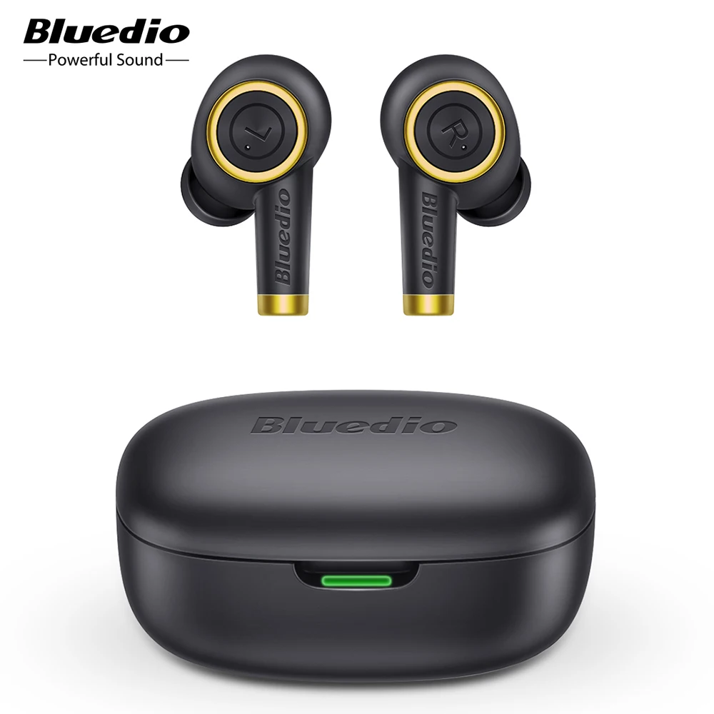 Bluedio Particle, Wireless Earphone, Bluetooth 5.0, Bass, Waterproof Earbuds, Wireless Headset, Sport, TWS, Charging Box, Mic