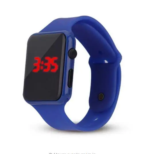 

Pop Sale Sport Digital Watch Men Women Square LED Watch Silicone Electronic Watch Vogue Watches Clock relogio digital reloj