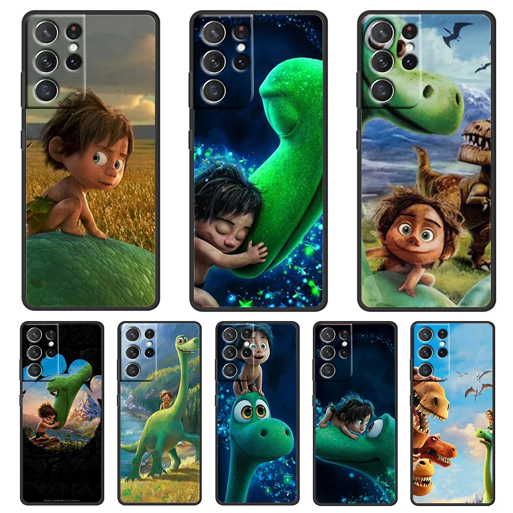 

Anime dinosaur and boy For Samsung Galaxy S22 S21 S20 FE Ultra S10 S9 S8 S7 S6 Plus 5G Silicone Soft Black Phone Case
