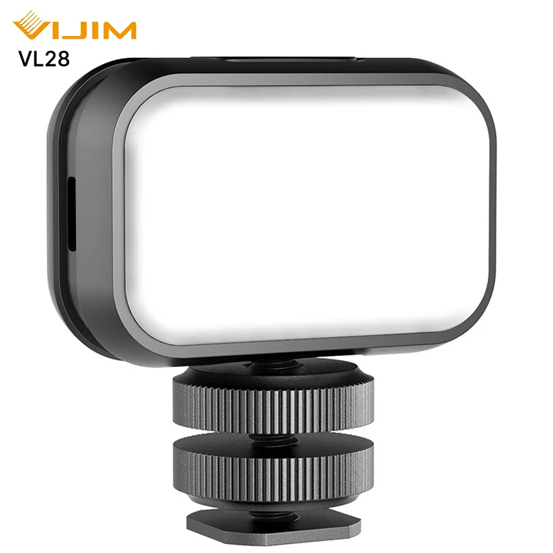 

VIJIM Ulanzi VL28 6500K Mini Led Video Light Soft Fill Light with Diffuser 1.4w 120Lux Type-C Charger Portable Vlog Light