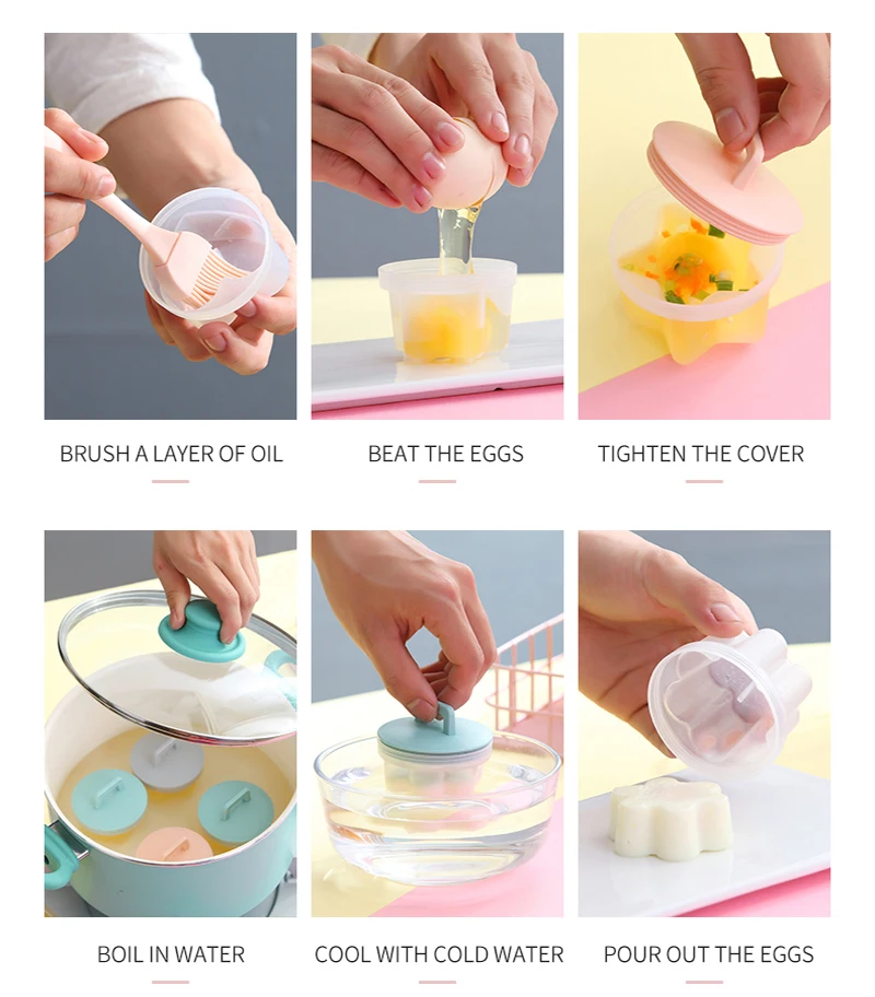 4 шт./компл. кухонная бытовая яичная плита пластиковая кухонный инструмент для