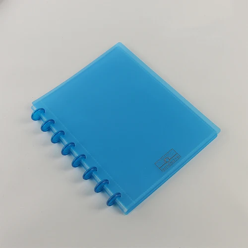 blue 20pcsA5 Грибное отверстие, книга для информации, книга для хранения файлов, студенческие работы, бусины «счеты», коллекционный портфель, ПВХ сумка - Цвет: blue
