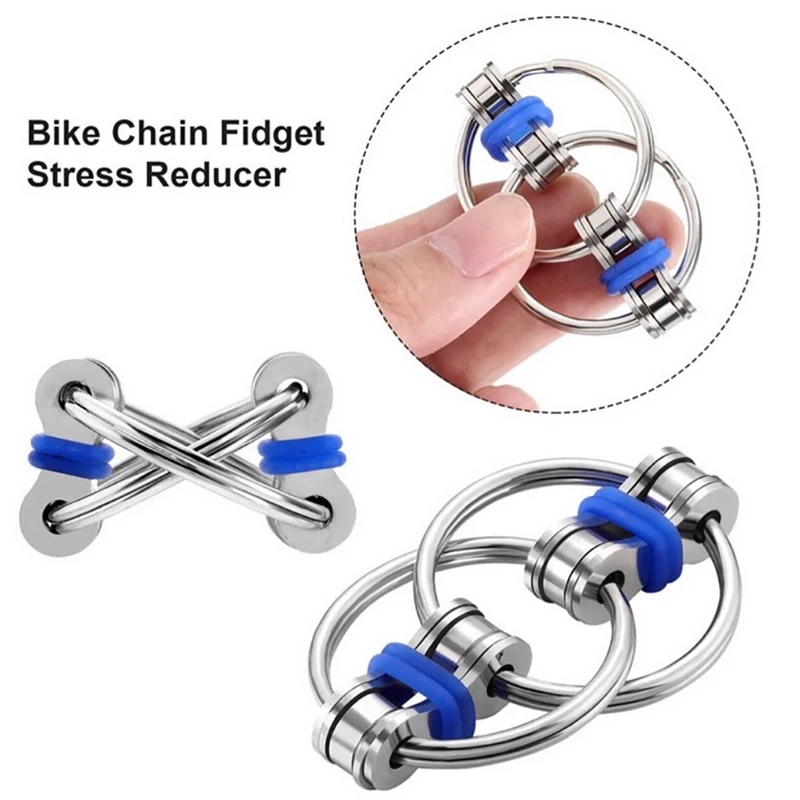 

1 piece 5 Colors Creative Toys Fidget Toys Bike Chain Fidget Toy for Autism ADHD Stress Hands Funny Toys for Children