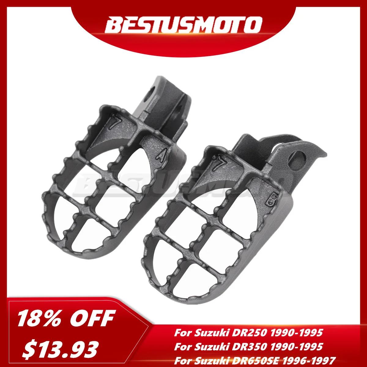 Мотоцикл мотокросса подножки для Suzuki DR 250 350 650 DR250 DR350 1990-1995 DR650SE 1996-1997 | Автомобили и