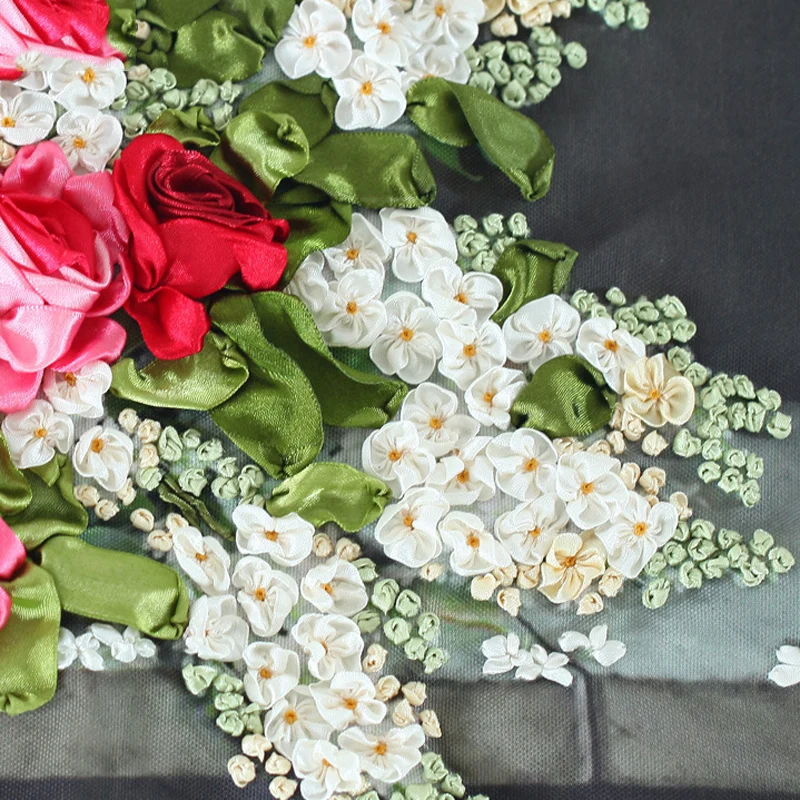 DIY Набор для вышивки лентами легкое Рукоделие Ремесло вышивка крестиком ручной