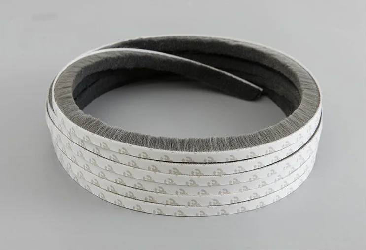 5 м щетка, самоклеящаяся лента для двери, уплотнительная лента для окон, уплотнительная лента для раздвижных дверей шкафа, оконная фурнитура, инструмент