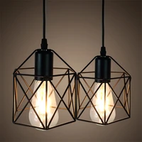 vintage diamond pendant lights loft pendant lamp hanging lamp lampshade for restaurant barhome lighting luminarias