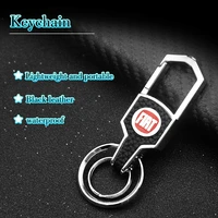 1pcs car keychain metal key ring car logo vehicle fashion creative accessories for fiat 500 grande punto stilo 500x panda ducato