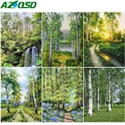 AZQSD DIY Алмазная картина Лес Дерево картина Стразы Алмазная вышивка пейзаж мозаика летнее украшение для дома