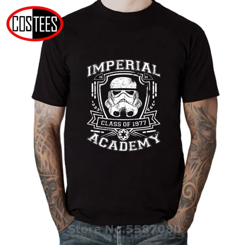 Vintage Star Wars T-Shirt – Galactic Empire Stormtrooper Retro 1977 Imperial Academy Tee for Men and Women image 4