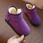 Популярные детские зимние ботинки, новинка 2020, теплые плюшевые Утепленные ботинки для мальчиков и девочек, короткие ботинки, Детская Хлопковая обувь D954
