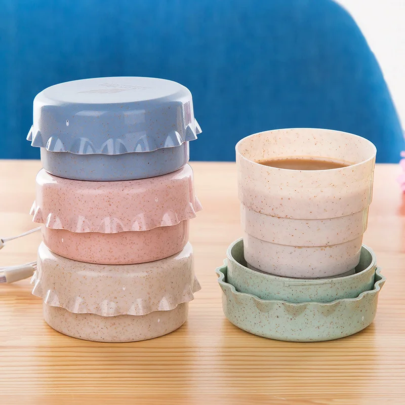 Пластиковая Складная чашка 130 мл портативная складная стеклянная для