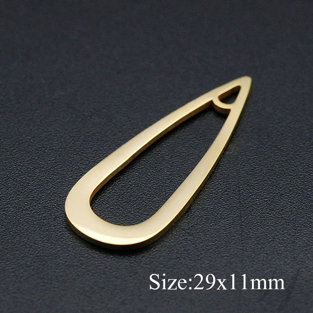 

5pcs/Lot Earring Charms Making Gold Color 100% Stainless Steel Irregular Geometric Pendant Diy Jewelry Making Findings