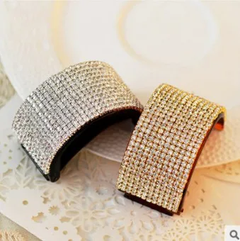 30 шт./лот DIY эллипса Бриллиантовая заколка для волос роскошный набор дрель черный