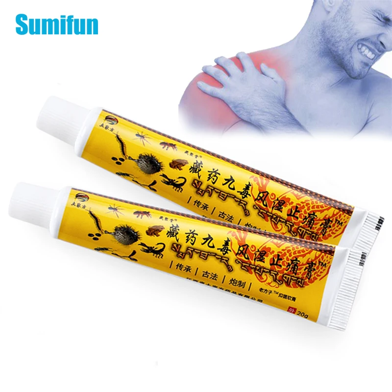 

1Pcs Scorpion Venom Pain Relief Ointment Chinese Herbal Cream for Rheumatoid Arthritis Joint Muscle Rub Medical Plaster P1192